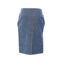 Fendi Fendi Women Straight Midi Denim Skirt