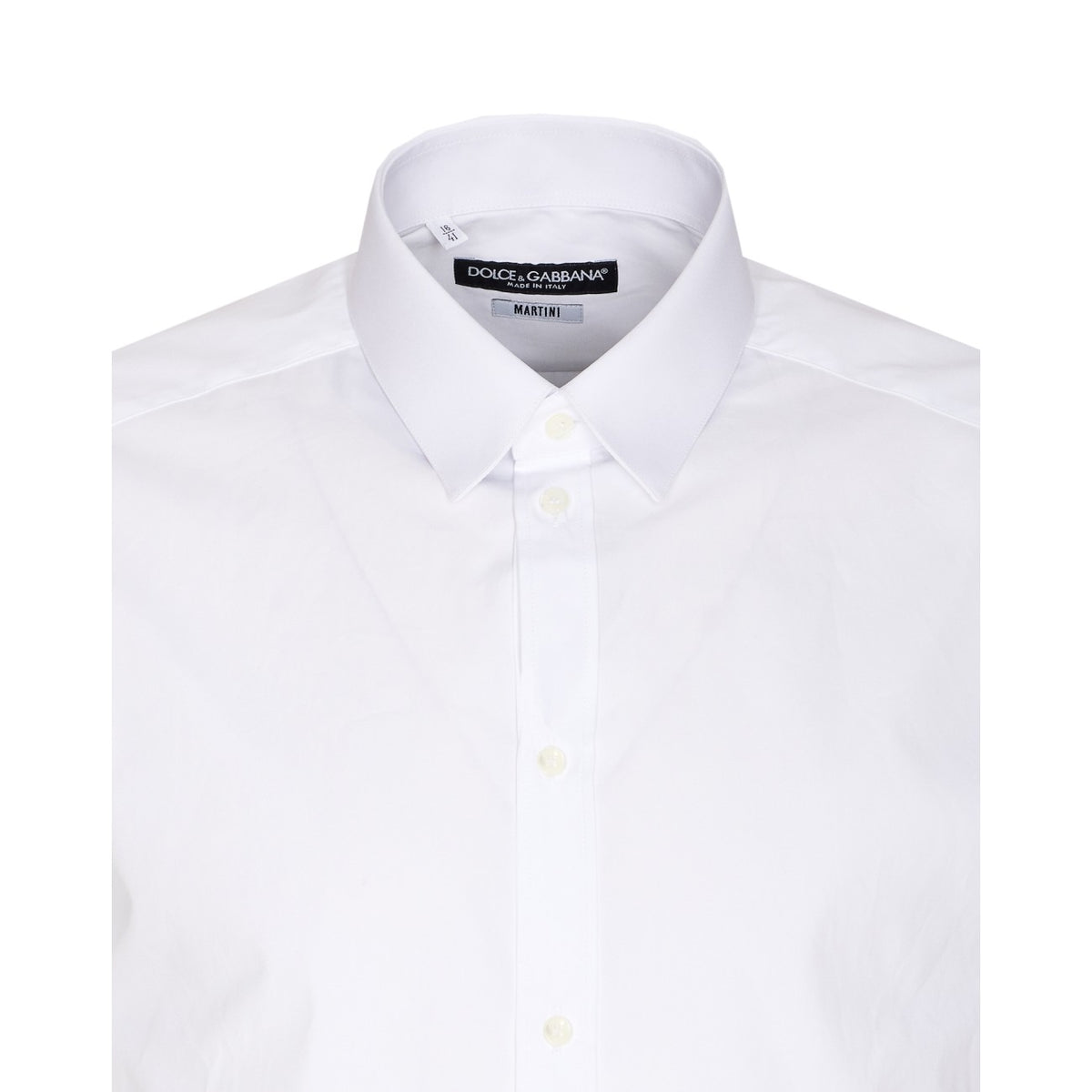 Dolce&Gabbana Dolce&Gabbana Men Stretch Cotton Gold-Fit Shirt