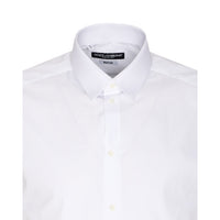 Dolce&Gabbana Dolce&Gabbana Men Stretch Cotton Gold-Fit Shirt