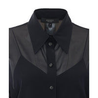 Gucci Gucci Women Stretch Silk Chiffon Shirt