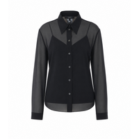 Gucci Gucci Women Stretch Silk Chiffon Shirt