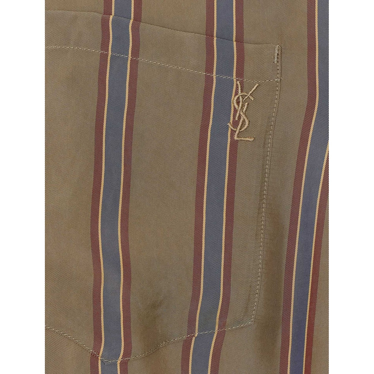 Saint Laurent Saint Laurent Men Striped Cassandre Shirt