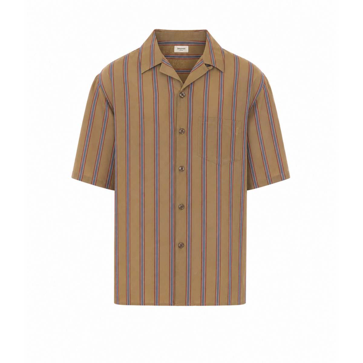 Saint Laurent Saint Laurent Men Striped Cassandre Shirt