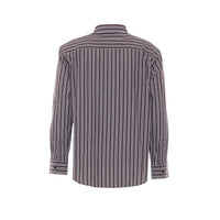 Saint Laurent Saint Laurent Men Striped Cotton Poplin Shirt