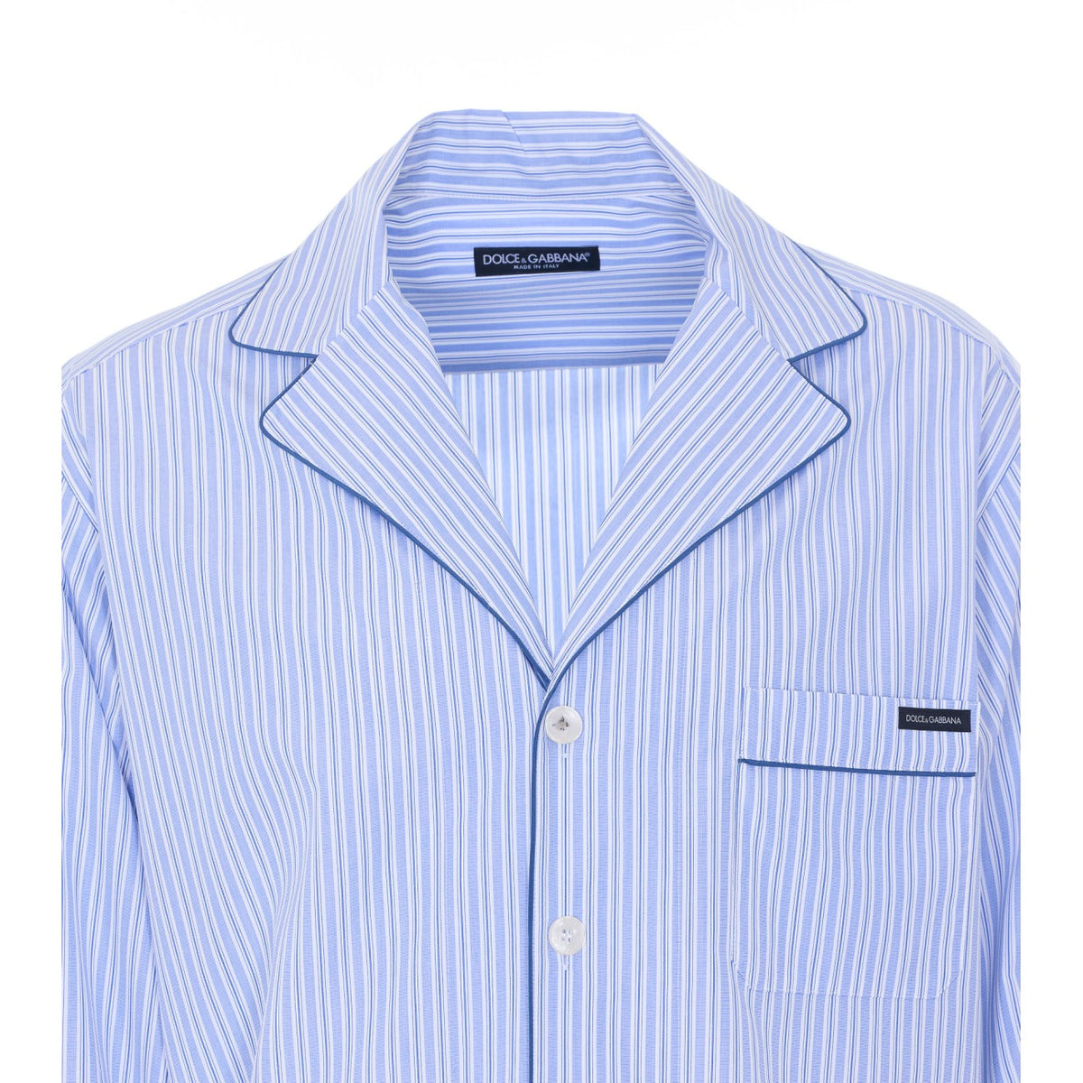 Dolce&Gabbana Men Striped Poplin Vanity Shirt