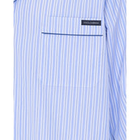 Dolce&Gabbana Men Striped Poplin Vanity Shirt