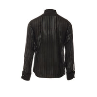 Gucci Gucci Men Striped Silk Gauze Shirt