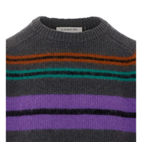 Lanvin Lanvin Men Striped Sweater In Wool And Cashmere