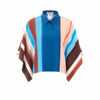 Fendi Women Striped Top With Fendi Mini Logo
