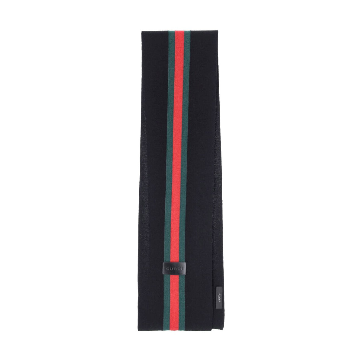 Gucci Men Striped Wool Cashmere Jacquard Scarf