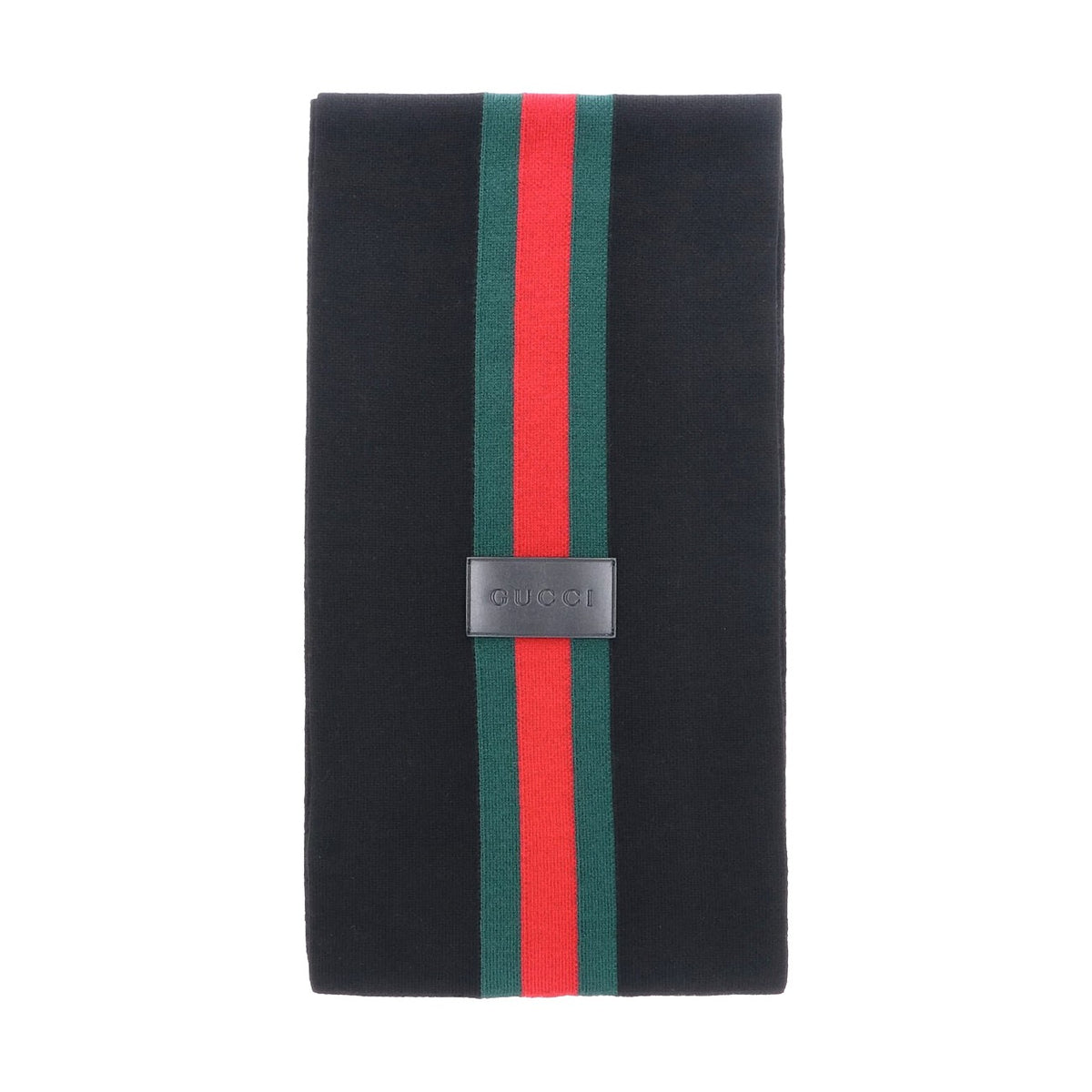Gucci Men Striped Wool Cashmere Jacquard Scarf