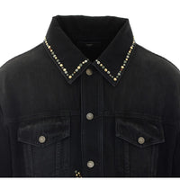 Amiri Amiri Men Studs Flames Trucker Jacket
