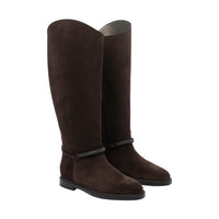 Brunello Cucinelli Brunello Cucinelli Women Suede Boot With Precious Strap