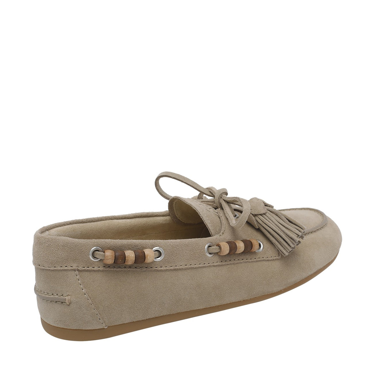 Miu Miu Miu Miu Women Suede Deck Loafers With Tassels And Miu Miu Logo