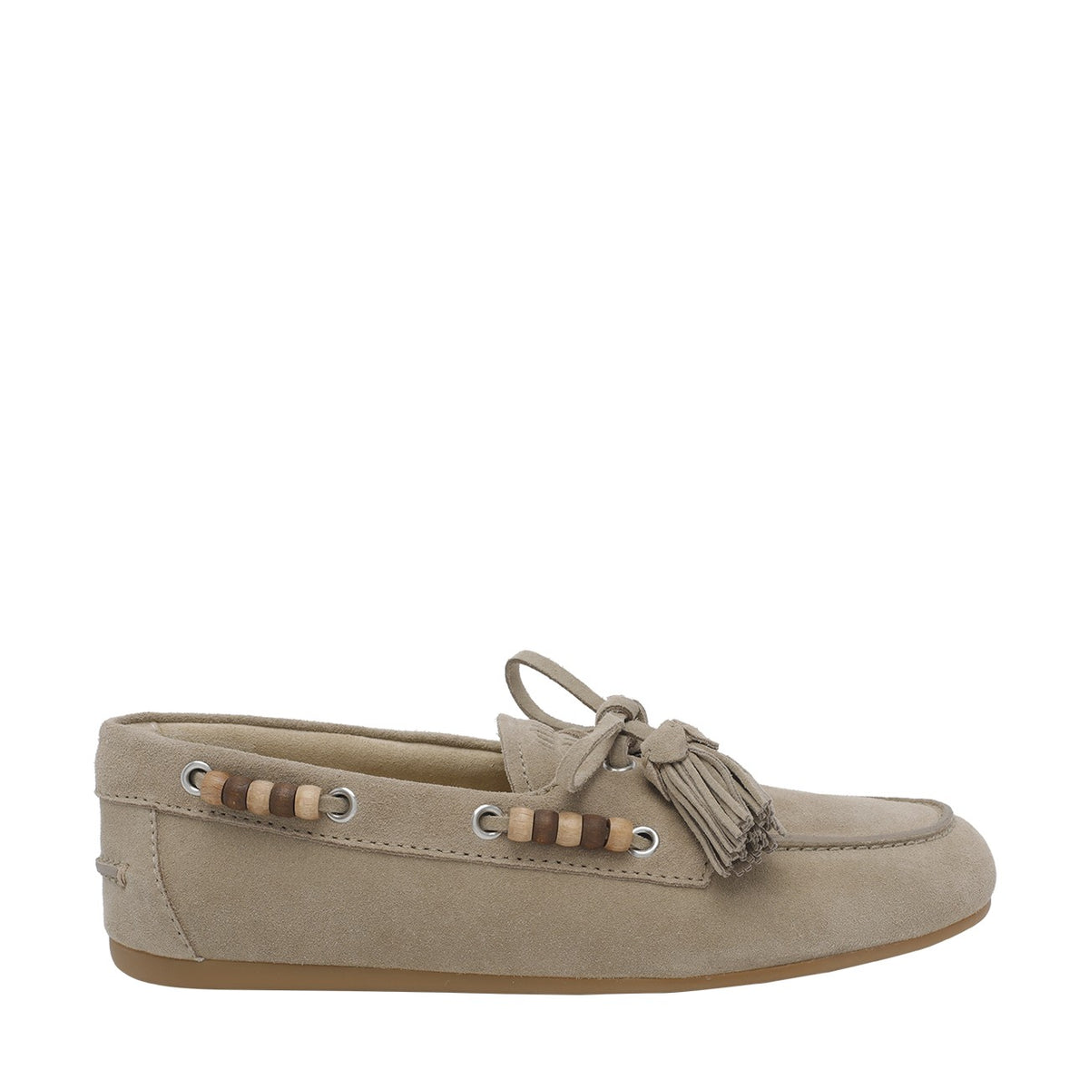 Miu Miu Miu Miu Women Suede Deck Loafers With Tassels And Miu Miu Logo