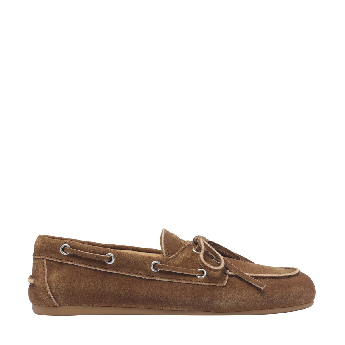 Miu Miu Miu Miu Women Suede Faded Deck Loafers