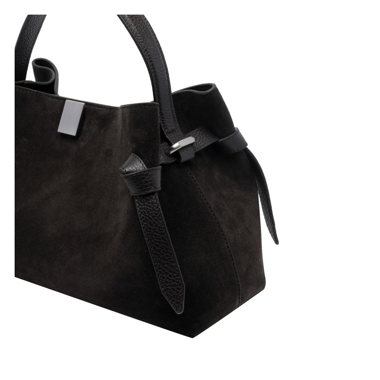 Yuzefi Yuzefi Women Suede Gyoza Handbag