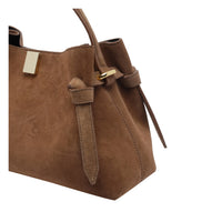 Yuzefi Women Suede Gyoza Handbag