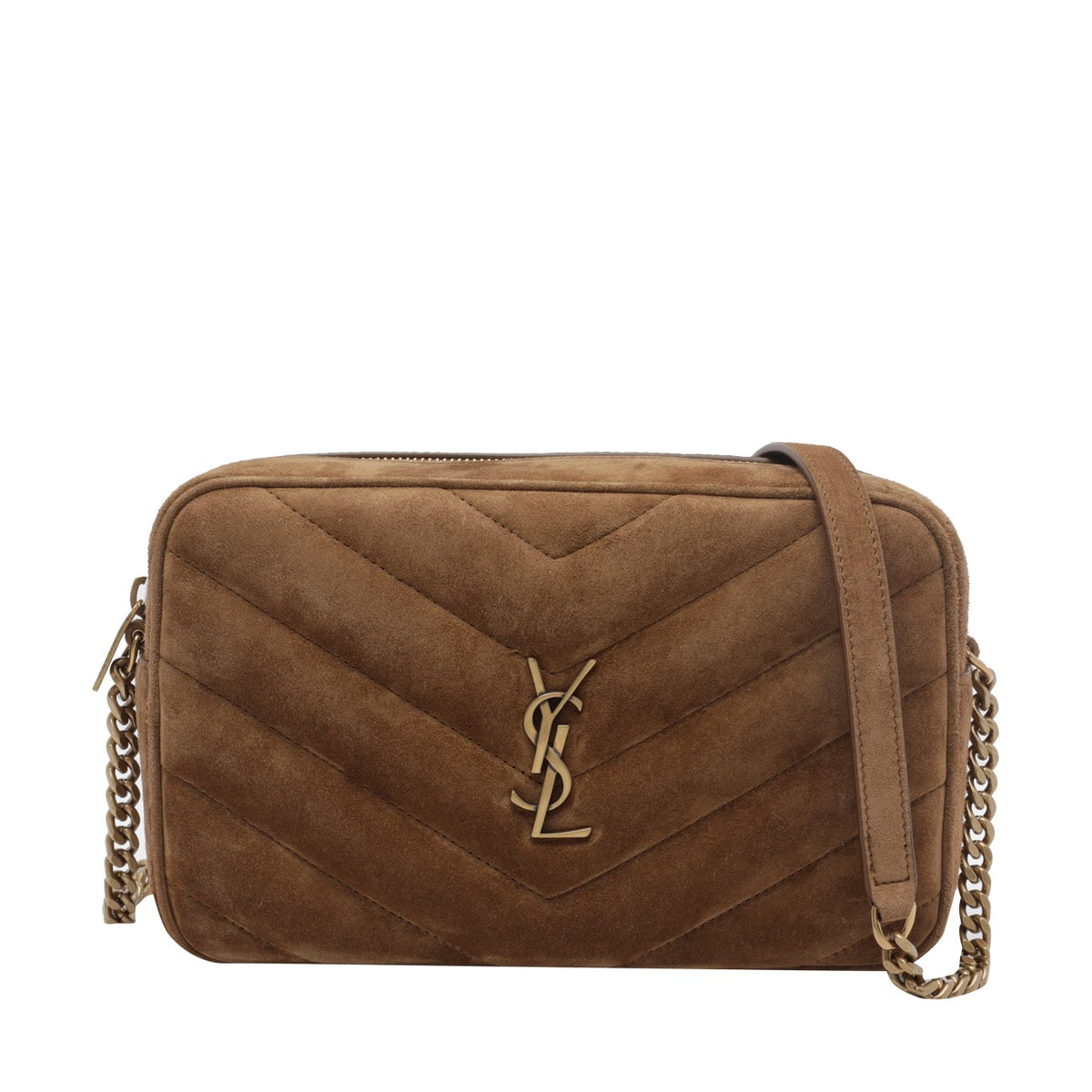 Saint Laurent Women Suede Loulou Camera Bag