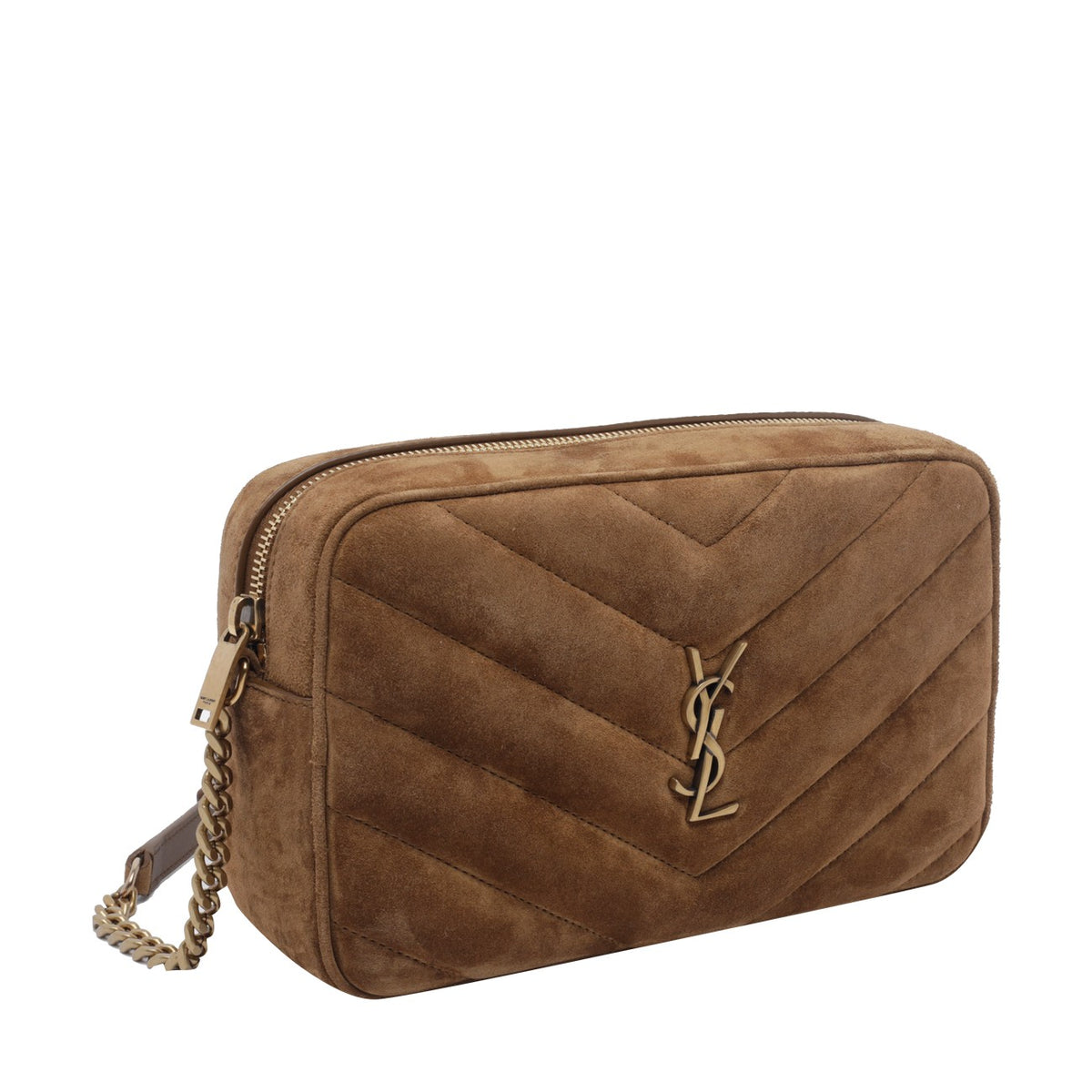 Saint Laurent Women Suede Loulou Camera Bag