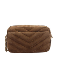 Saint Laurent Women Suede Loulou Camera Bag