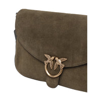 Pinko Pinko Women Suede Love Classic Satchel Bag