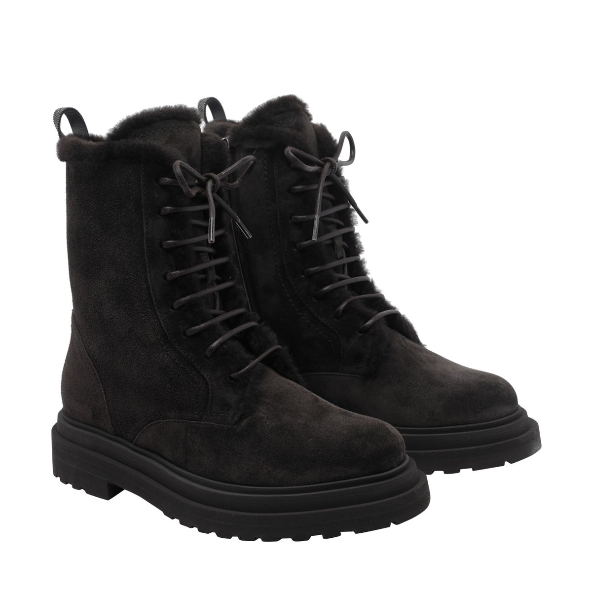 Brunello Cucinelli Women Suede Monile Booties