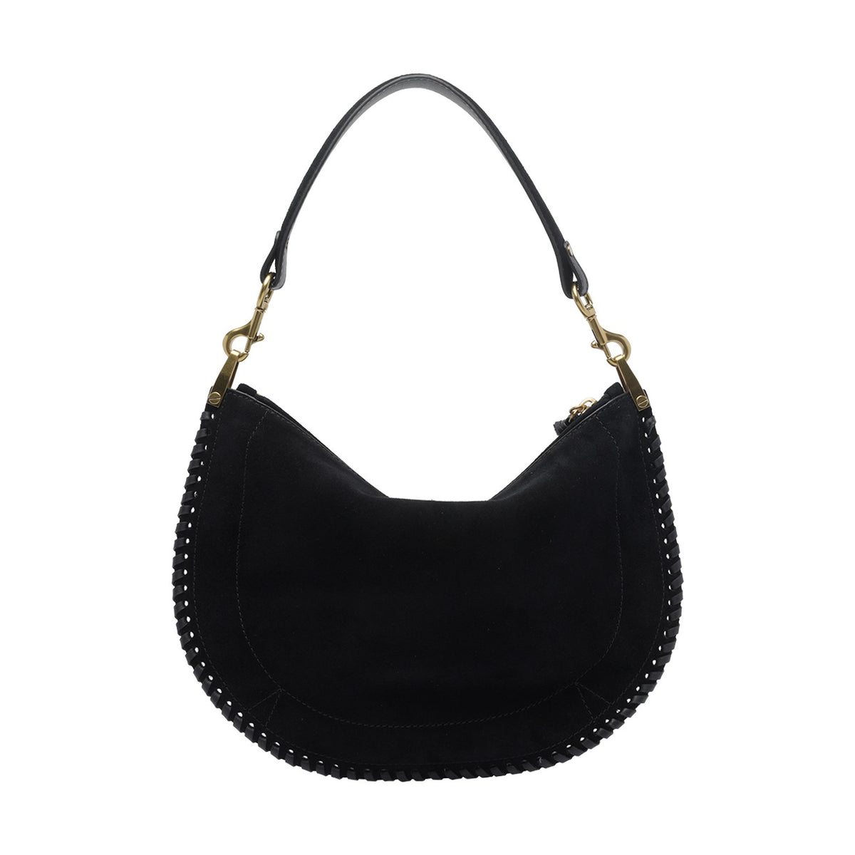 Isabel Marant Women Suede Oskan Soft Zip Shoulder Bag