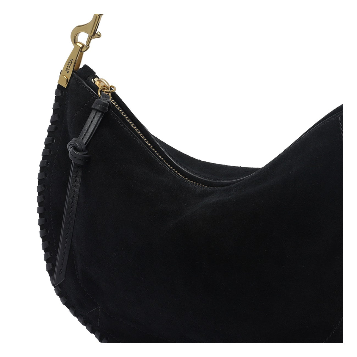 Isabel Marant Women Suede Oskan Soft Zip Shoulder Bag