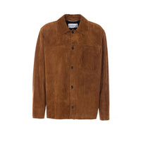 Saint Laurent Men Suede Overshirt