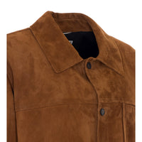 Saint Laurent Men Suede Overshirt