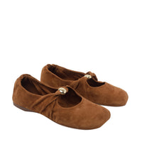Loewe Loewe Women Suede Pebble Soft Ballets