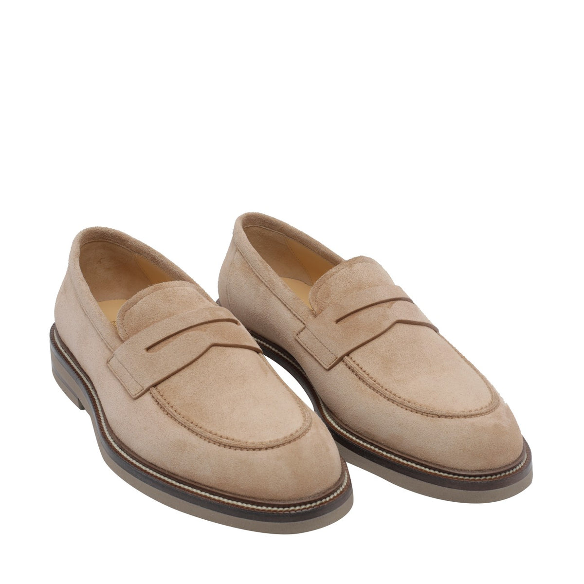 Brunello Cucinelli Brunello Cucinelli Men Suede Penny Loafers