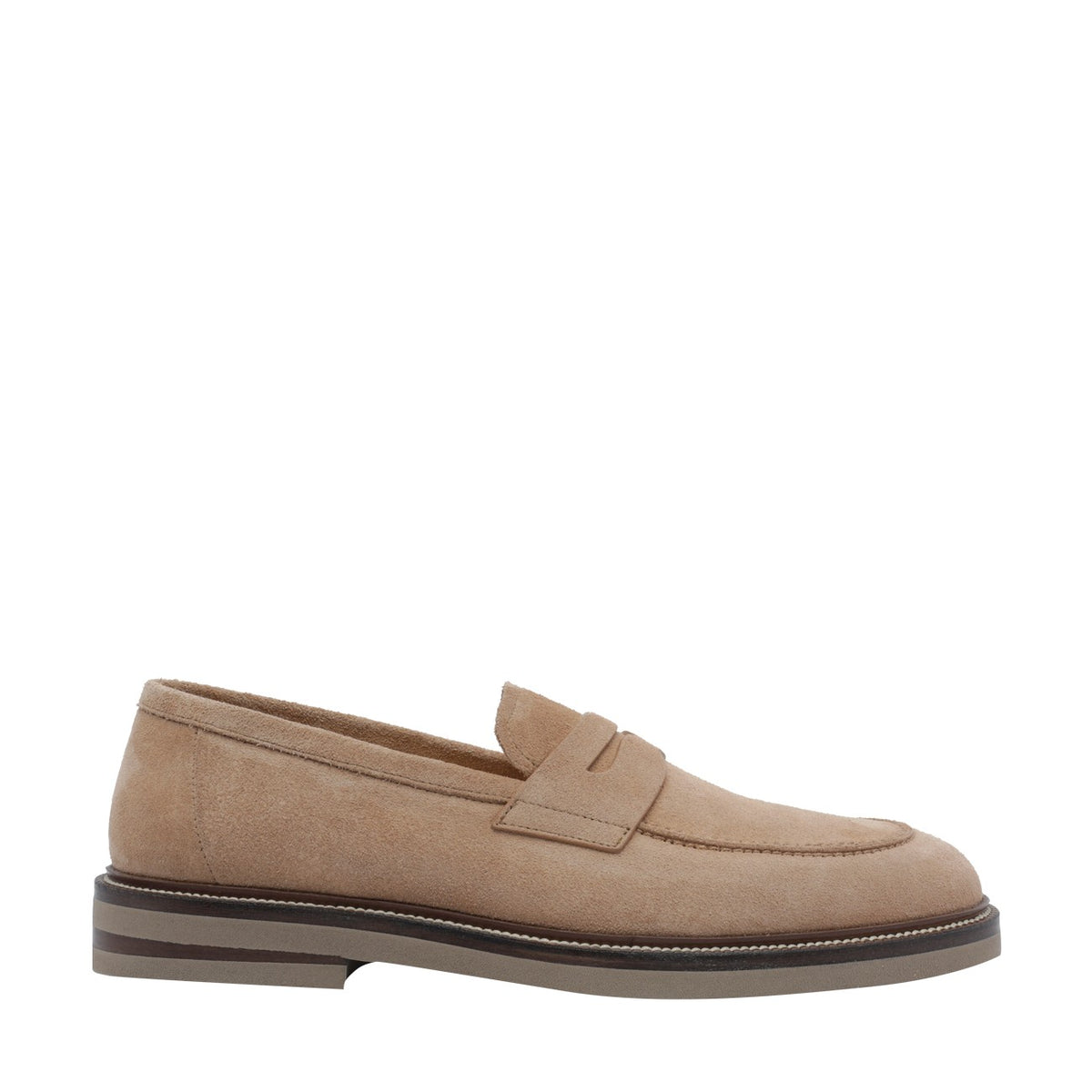 Brunello Cucinelli Brunello Cucinelli Men Suede Penny Loafers