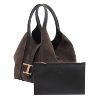 Tod's Women Suede T Timeless Shopping Bag