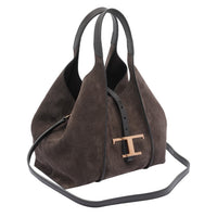 Tod's Women Suede T Timeless Shopping Bag