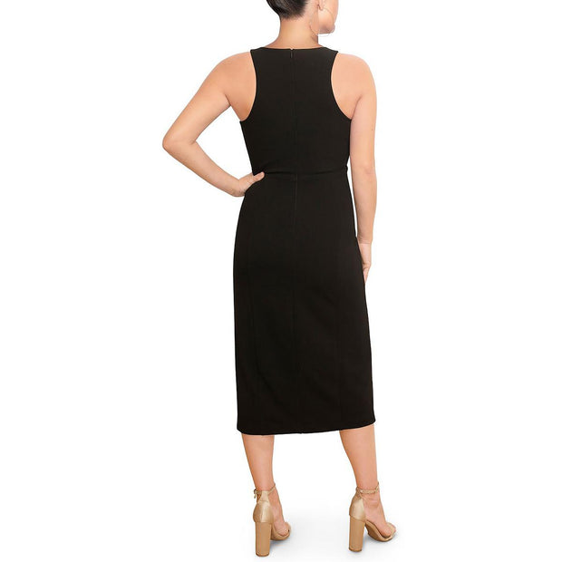 Riley Womens Keyhole Midi Cocktail and Party Dress