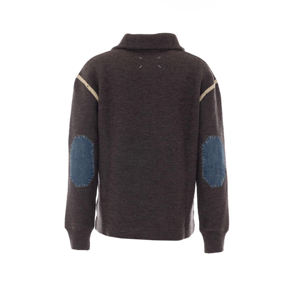 Maison Margiela Men Sweater With Patches On Elbow