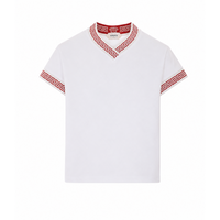 Versace Women T-Shirt With Greca And Medusa Motif On Profiles