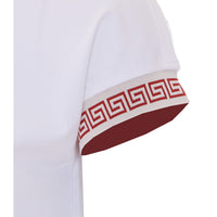 Versace Women T-Shirt With Greca And Medusa Motif On Profiles
