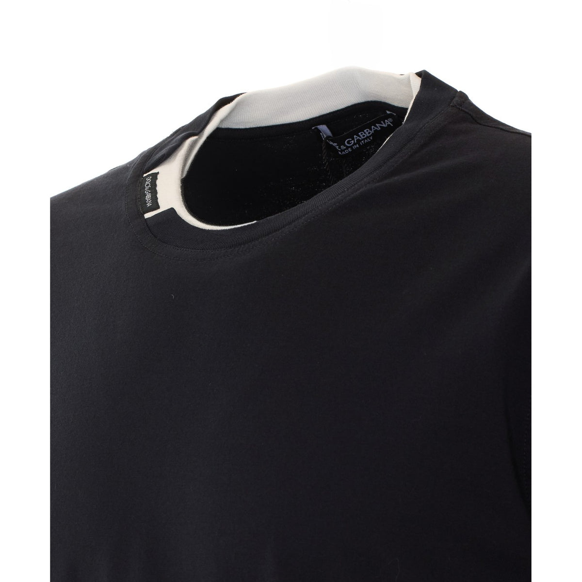 Dolce&Gabbana Men T-Shirt With Logo On Neck