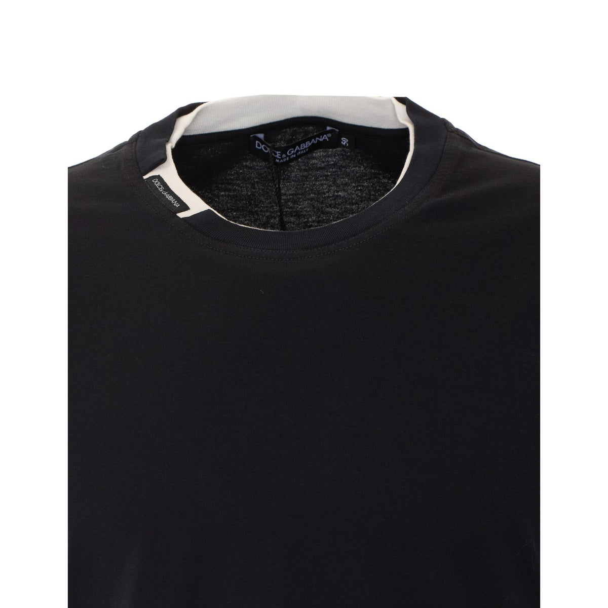 Dolce&Gabbana Men T-Shirt With Logo On Neck