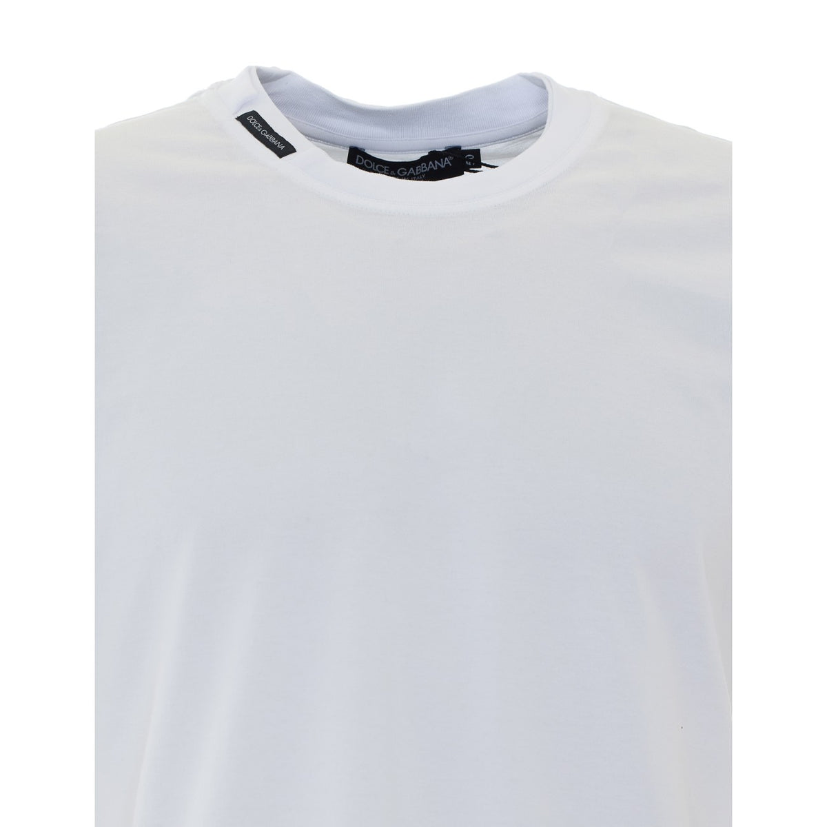 Dolce&Gabbana Men T-Shirt With Logo On Neck