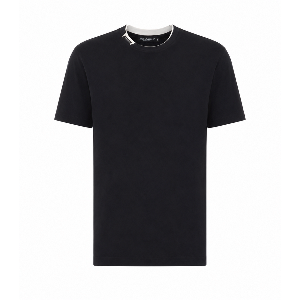 Dolce&Gabbana Men T-Shirt With Logo On Neck