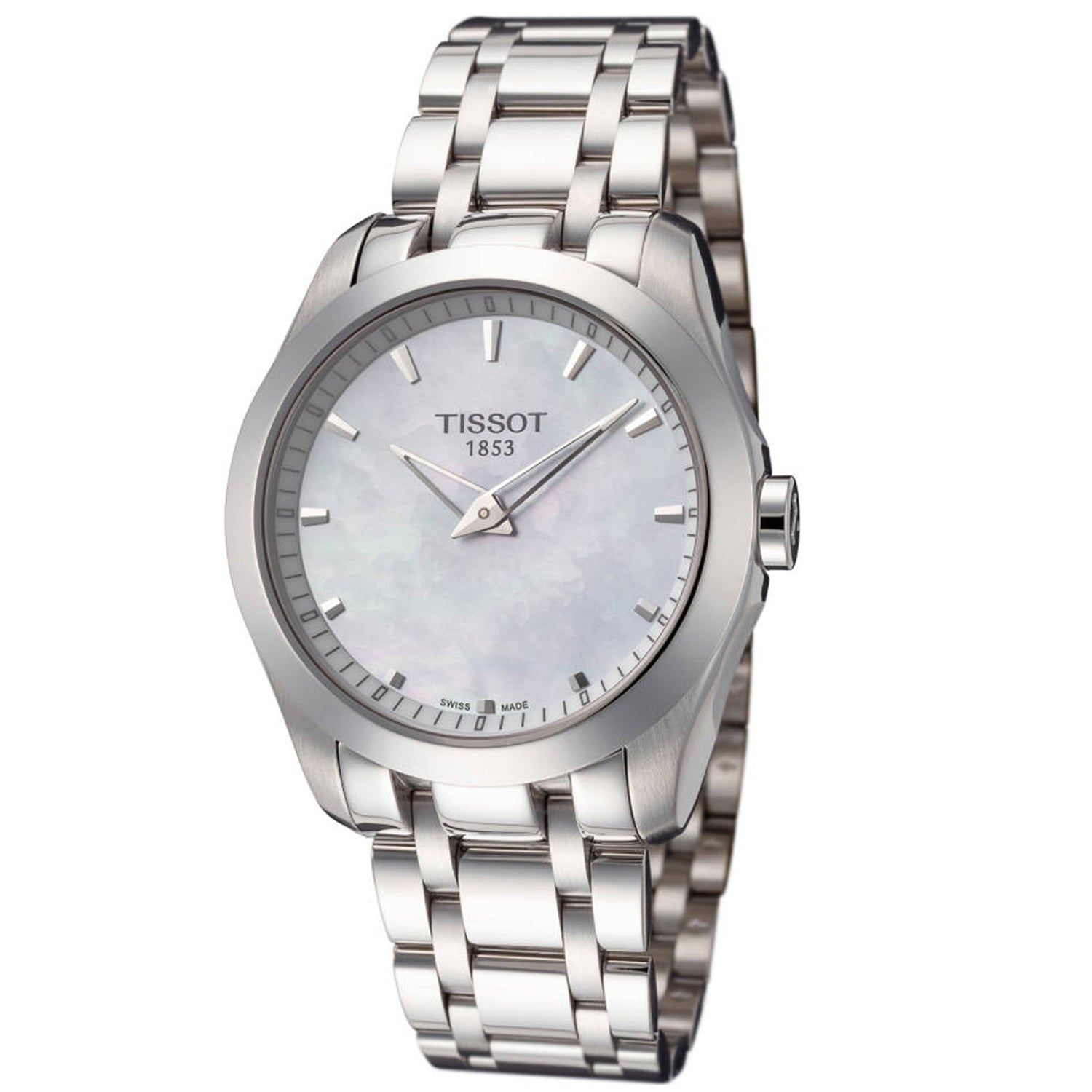 Tissot Women's Counturier Mother of pearl Dial Watch - T0352461111100 Mother of Pearl
