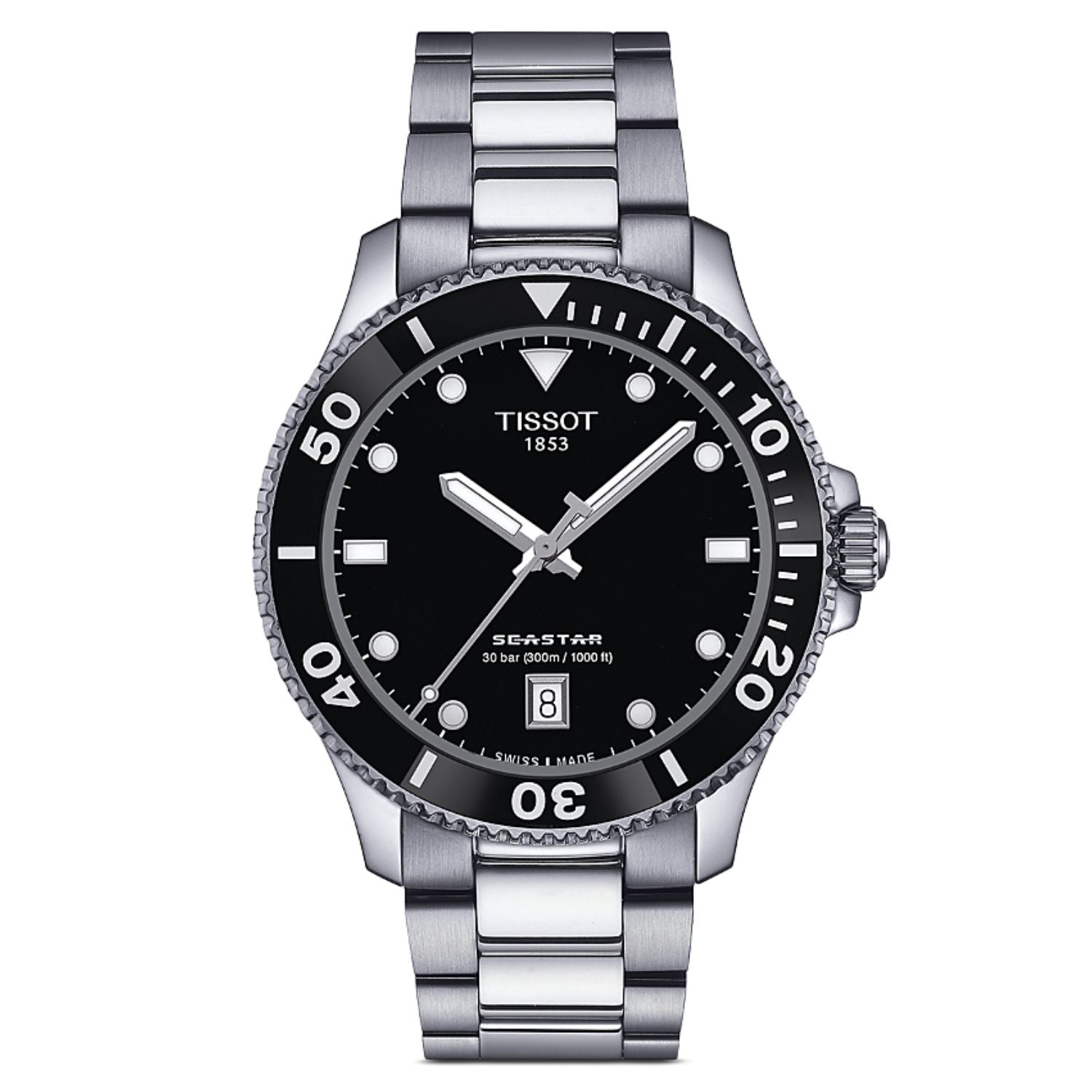 Tissot Tissot Men's Seastar Black Dial Watch - T1204101105100