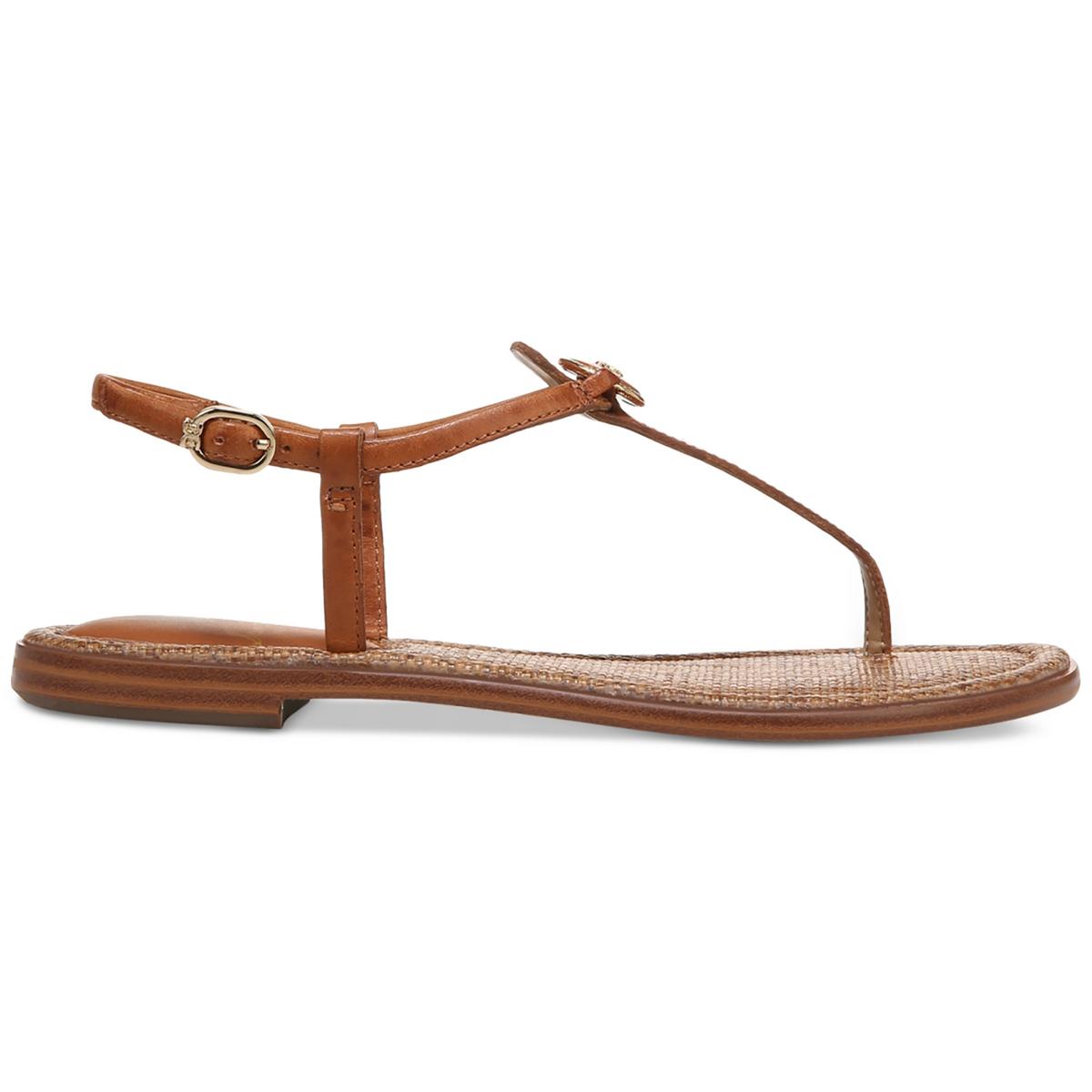 GIGI SIGNET Womens Faux Leather Casual Thong Sandals