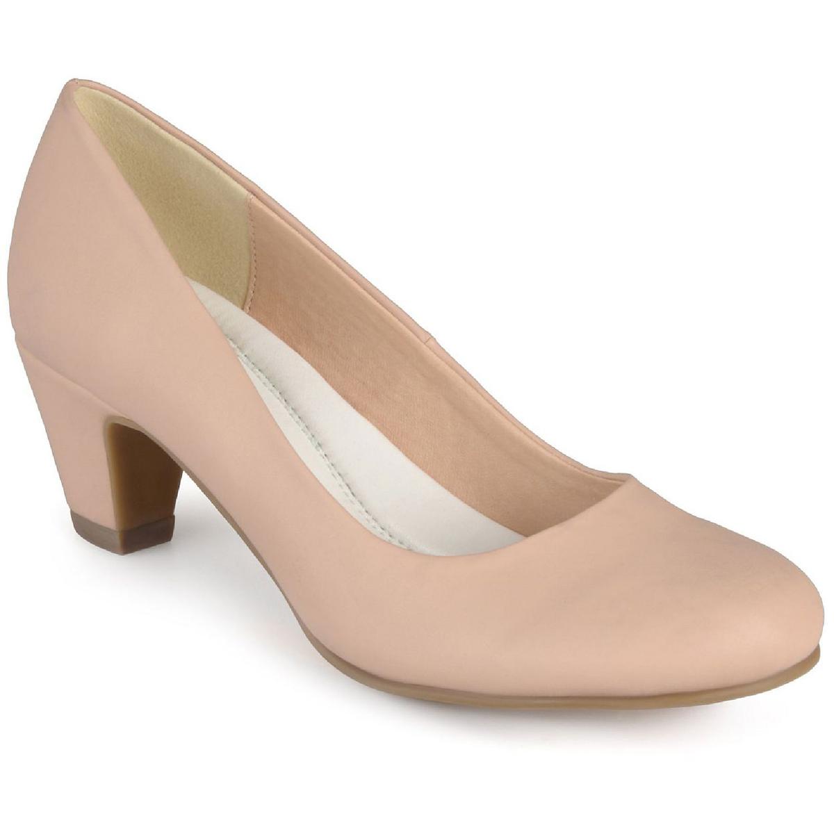 Luu Womens Cushioned Footbed Closed Toe Dress Heels