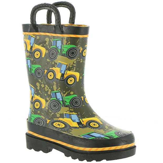 Tractors Boys Pull On Waterproof Light-Up Shoes