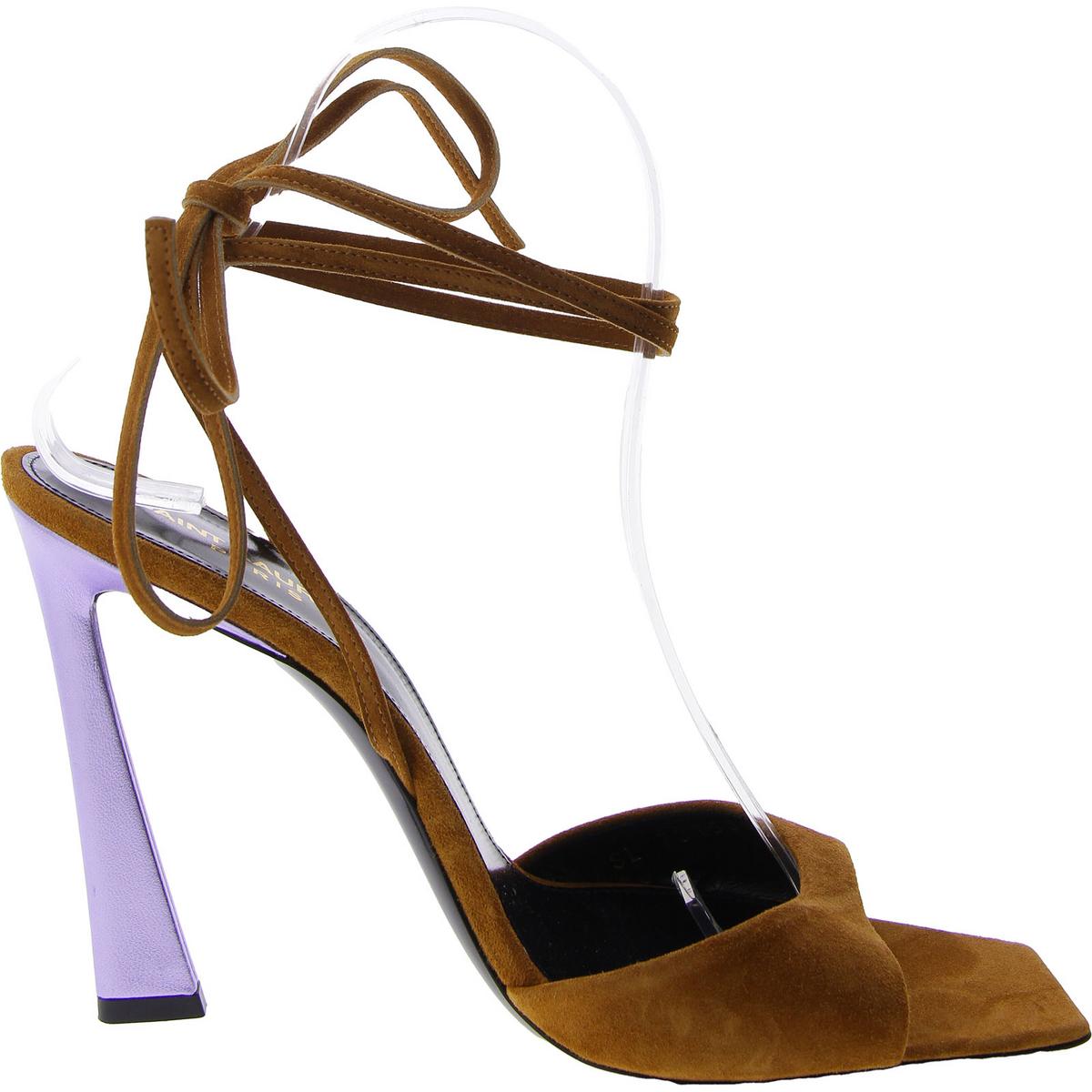 Womens Padded Insole Ankle Strap Heels